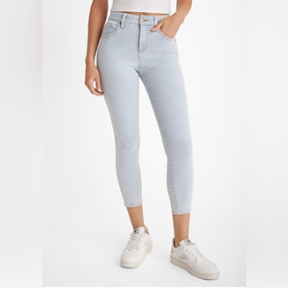 Express Women's Soft Blue Ankle Jeans